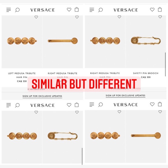 ✨2/$35✨ Hair: 3 x Medusa Hair Pins, Gold-tone 🛍 Bundle Me! - Picture 6 of 8